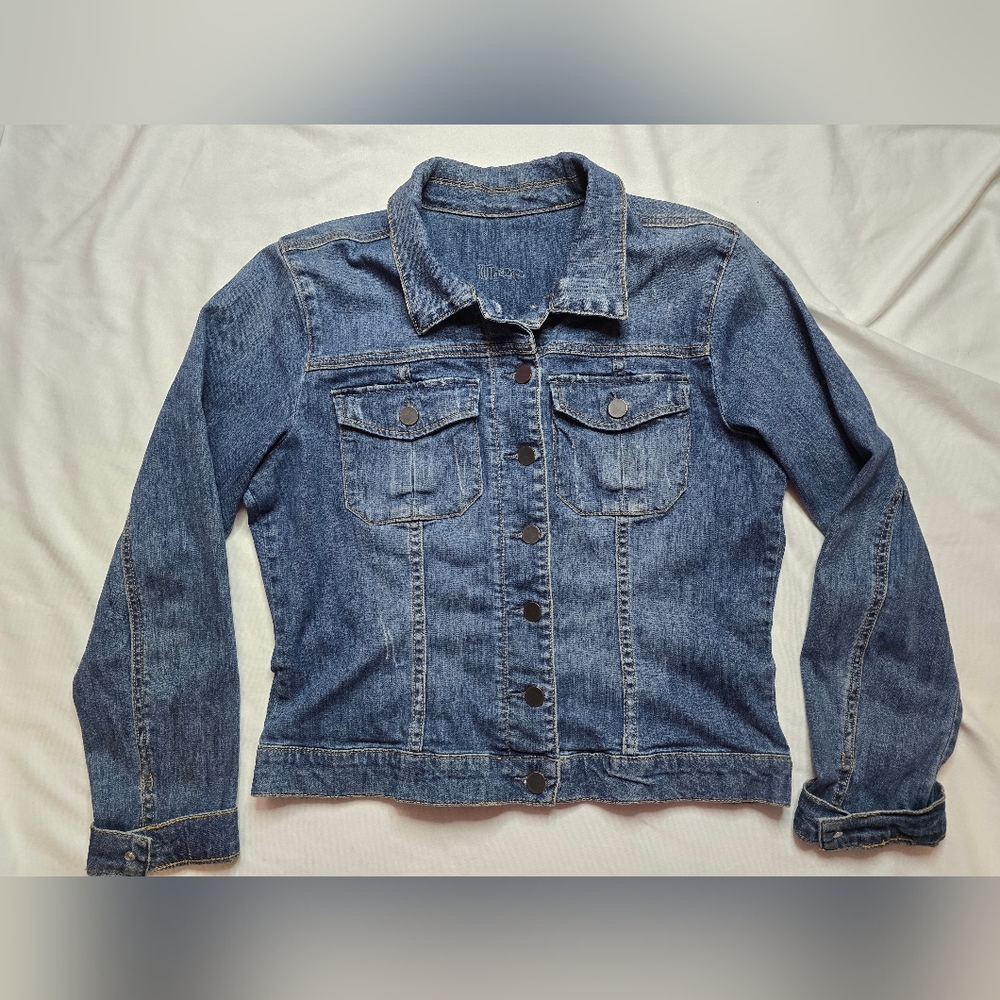 Kut From The Kloth Amelia Women Blue Denim Jean Jacket size XL